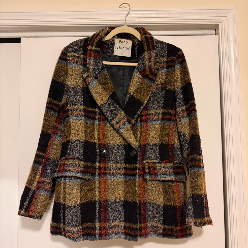 Women's Plaid Blazer - Multicolor